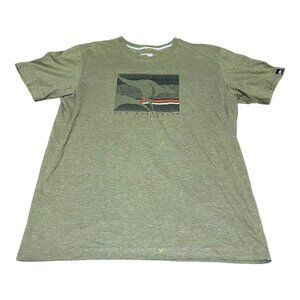 Doo Australia TShirt Kangaroo Mens Large Green Distressed Lounge Graphic Tee